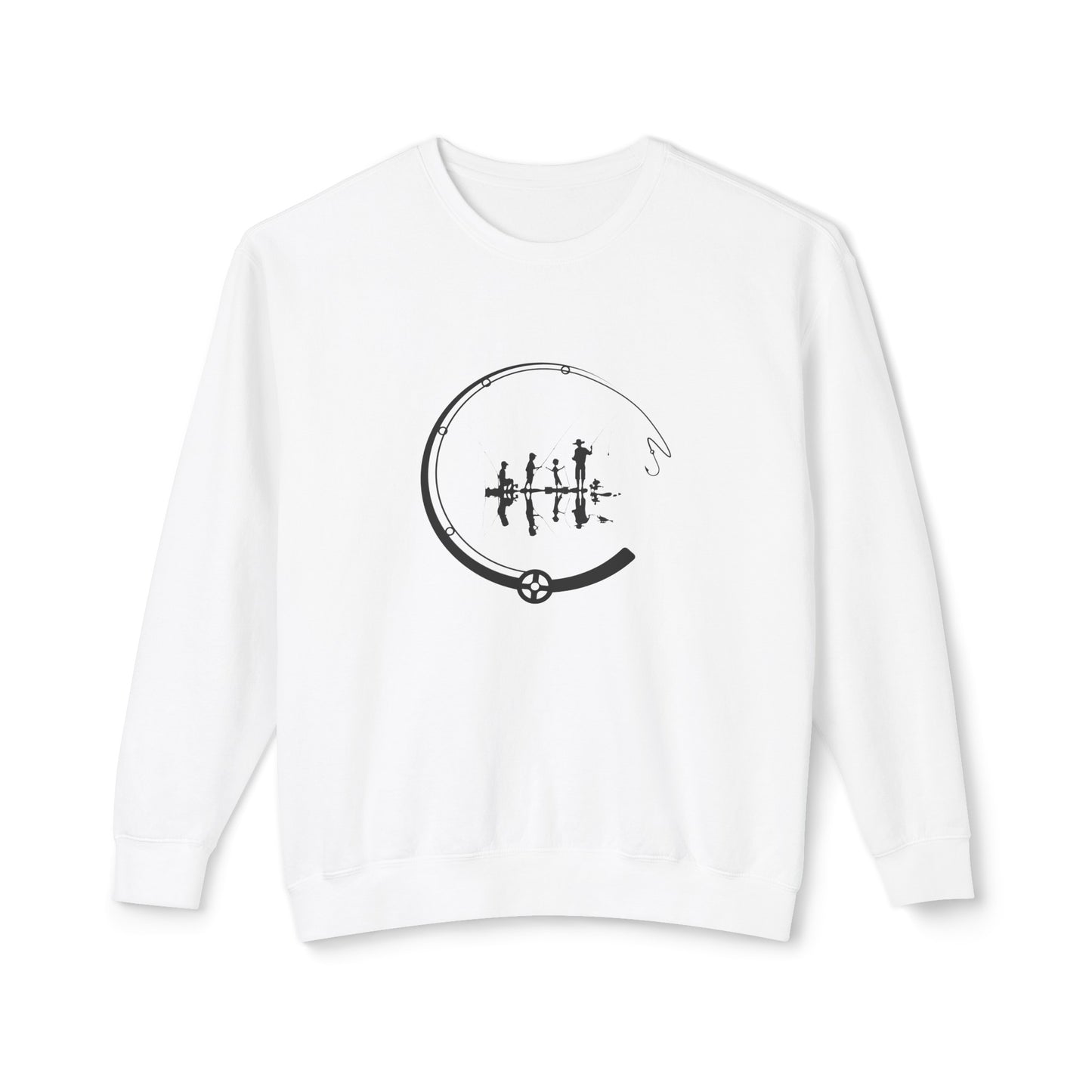 Fishing Unisex Lightweight Crewneck Sweatshirt