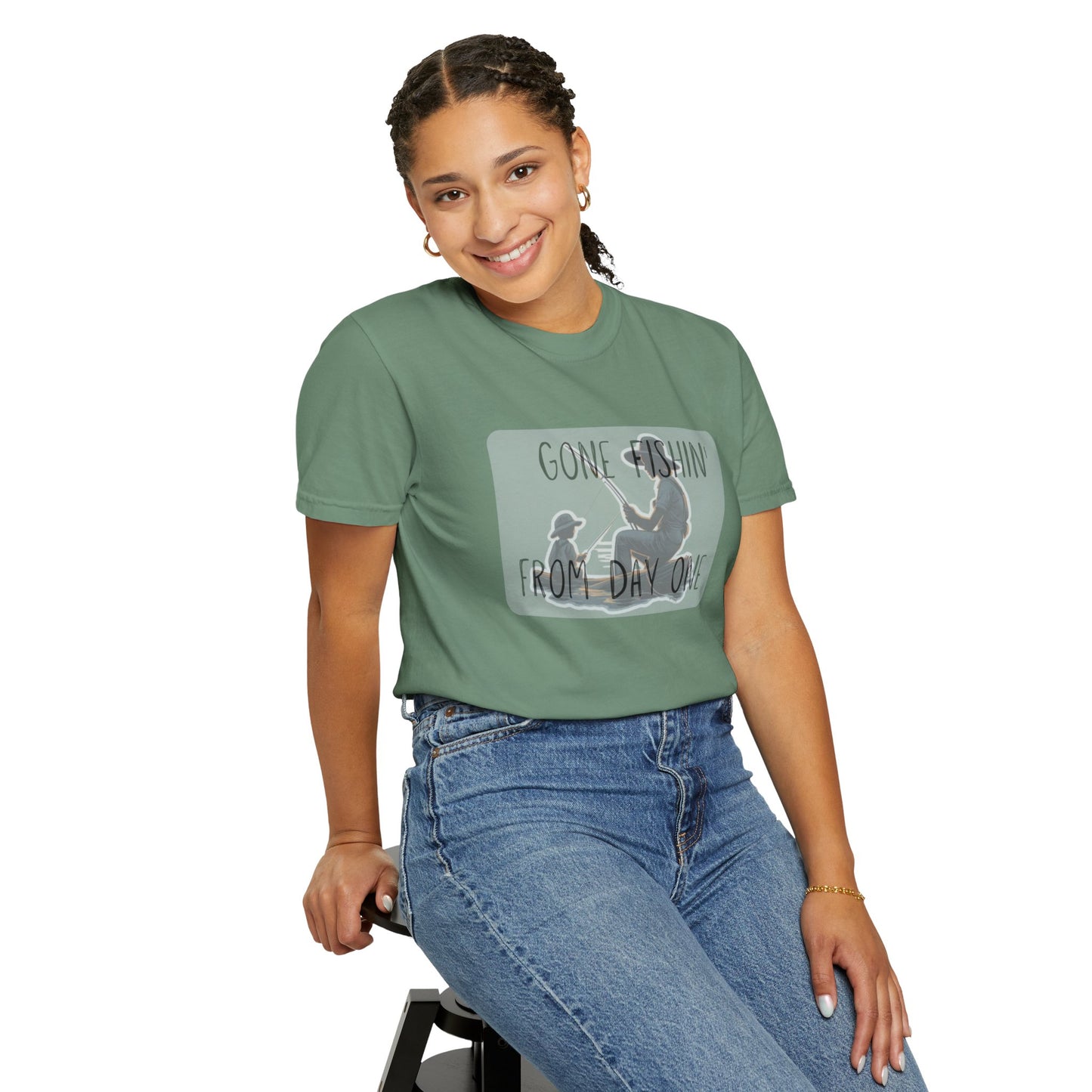 Gone Fishing-Dyed T-shirt