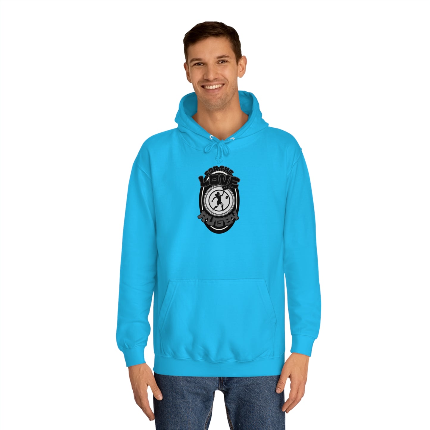 For the love of rugby Unisex College Hoodie
