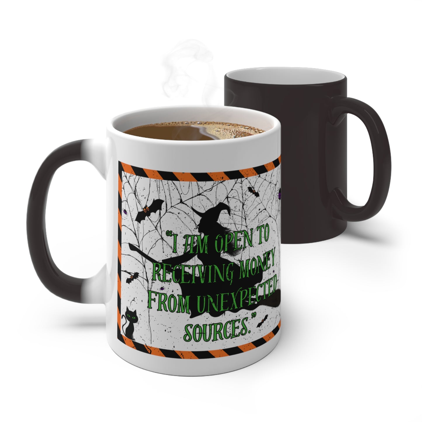 Color Changing Halloween money Mug