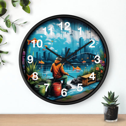 Fishing Wall Clock