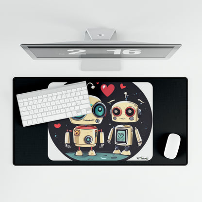 Love Robots Desk Mat