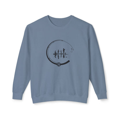 Fishing Unisex Lightweight Crewneck Sweatshirt