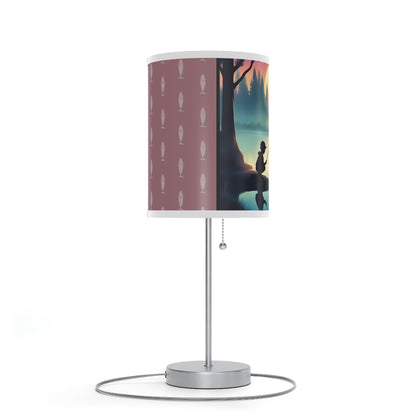 Child Fishing, Pink, Lamp on a Stand, US|CA plug