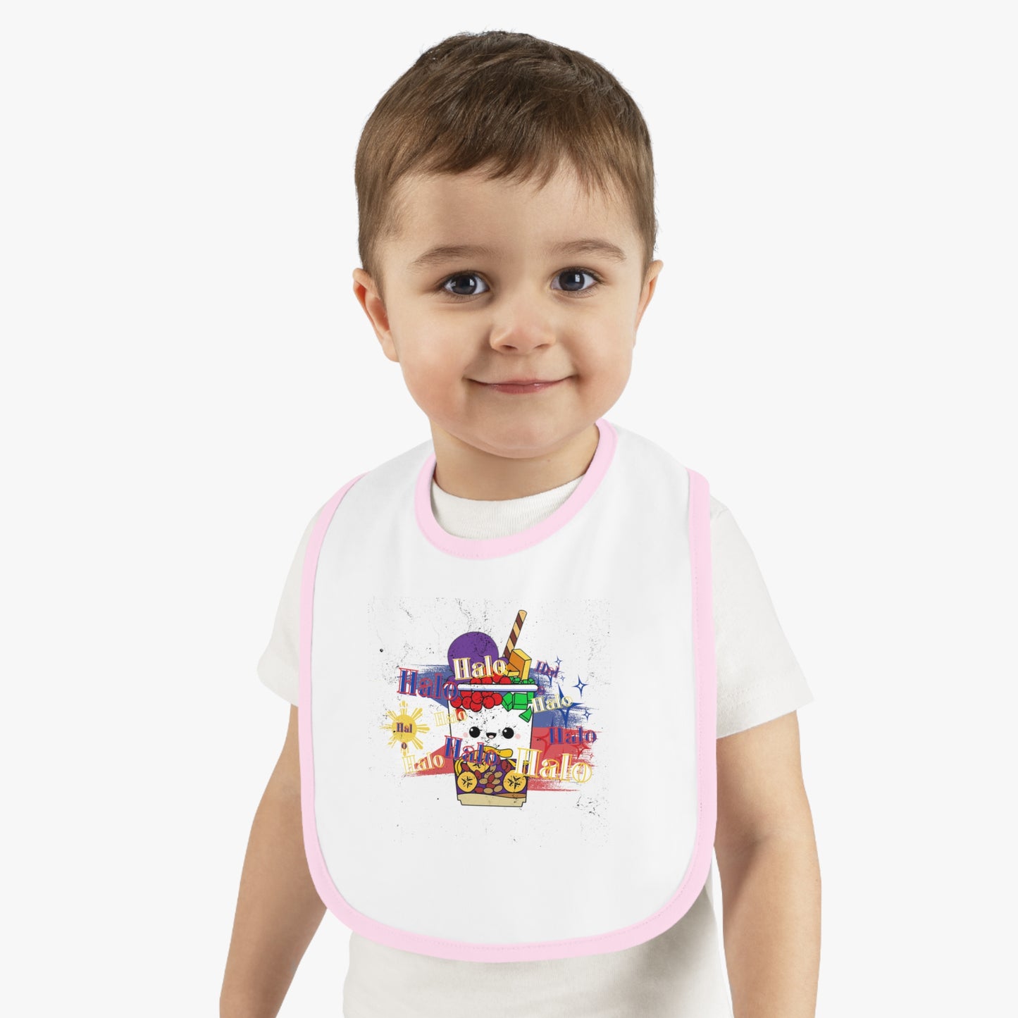 Halo halo baby bib