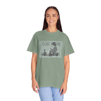 Gone Fishing-Dyed T-shirt