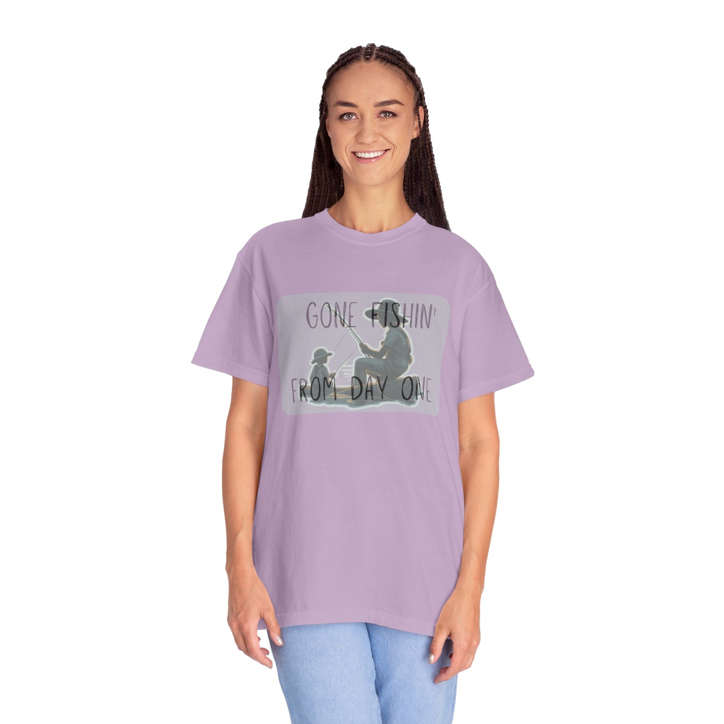 Gone Fishing-Dyed T-shirt