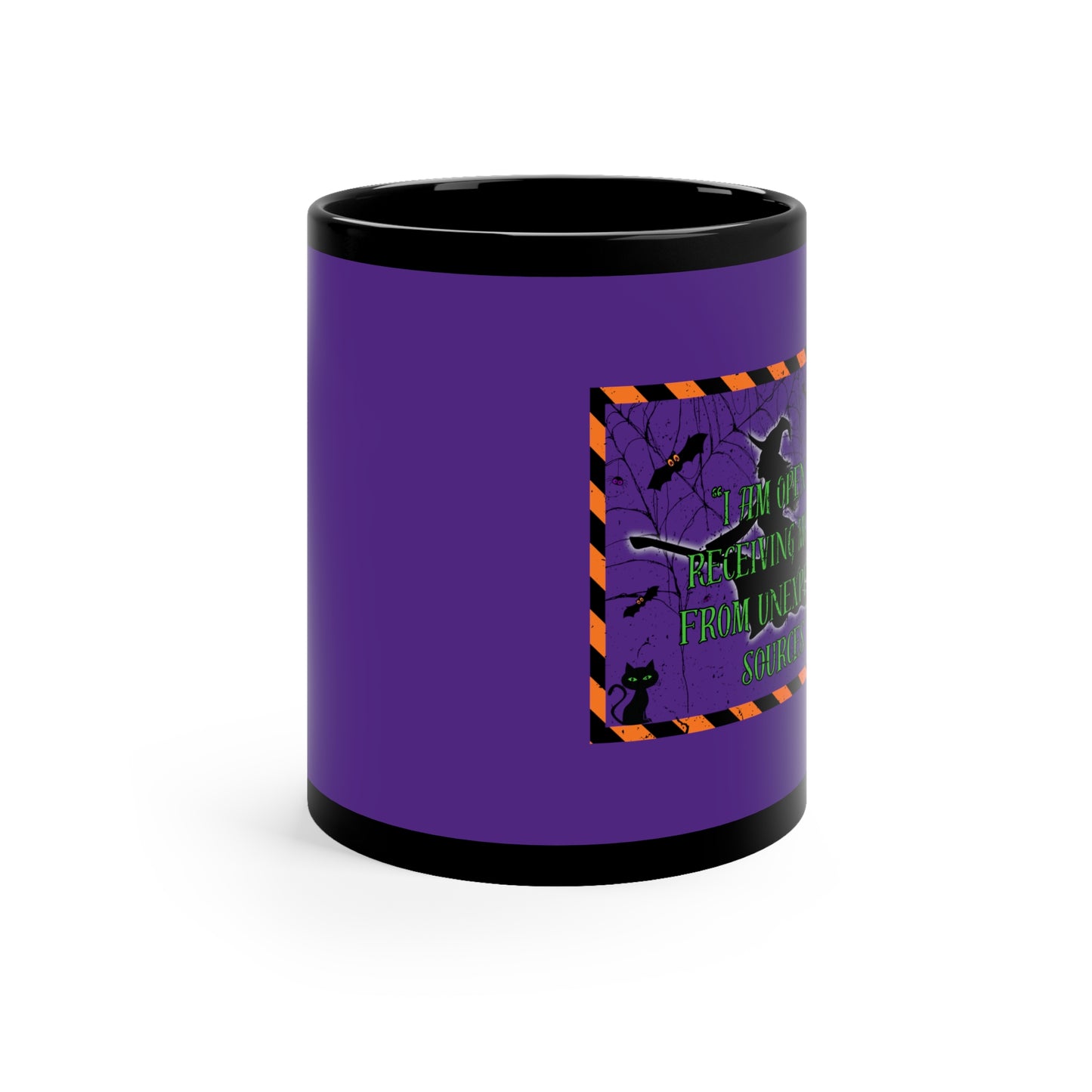 Colour change Halloween money mug,11oz Black Mug