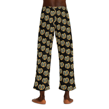 Men's robot VALENTINES Pajama Pants (AOP)