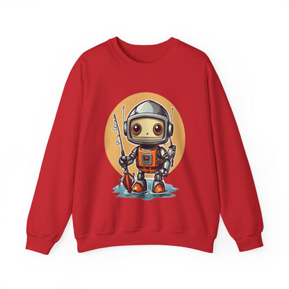 Fishing Robot Unisex Heavy Blend™ Crewneck Sweatshirt