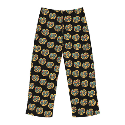 Men's robot VALENTINES Pajama Pants (AOP)