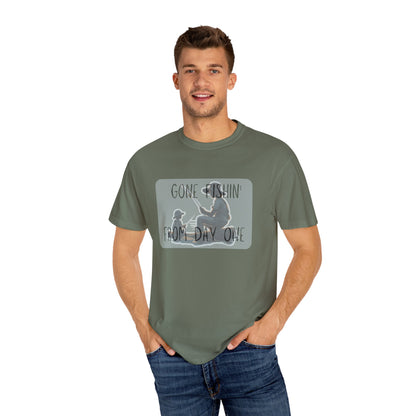 Gone Fishing-Dyed T-shirt