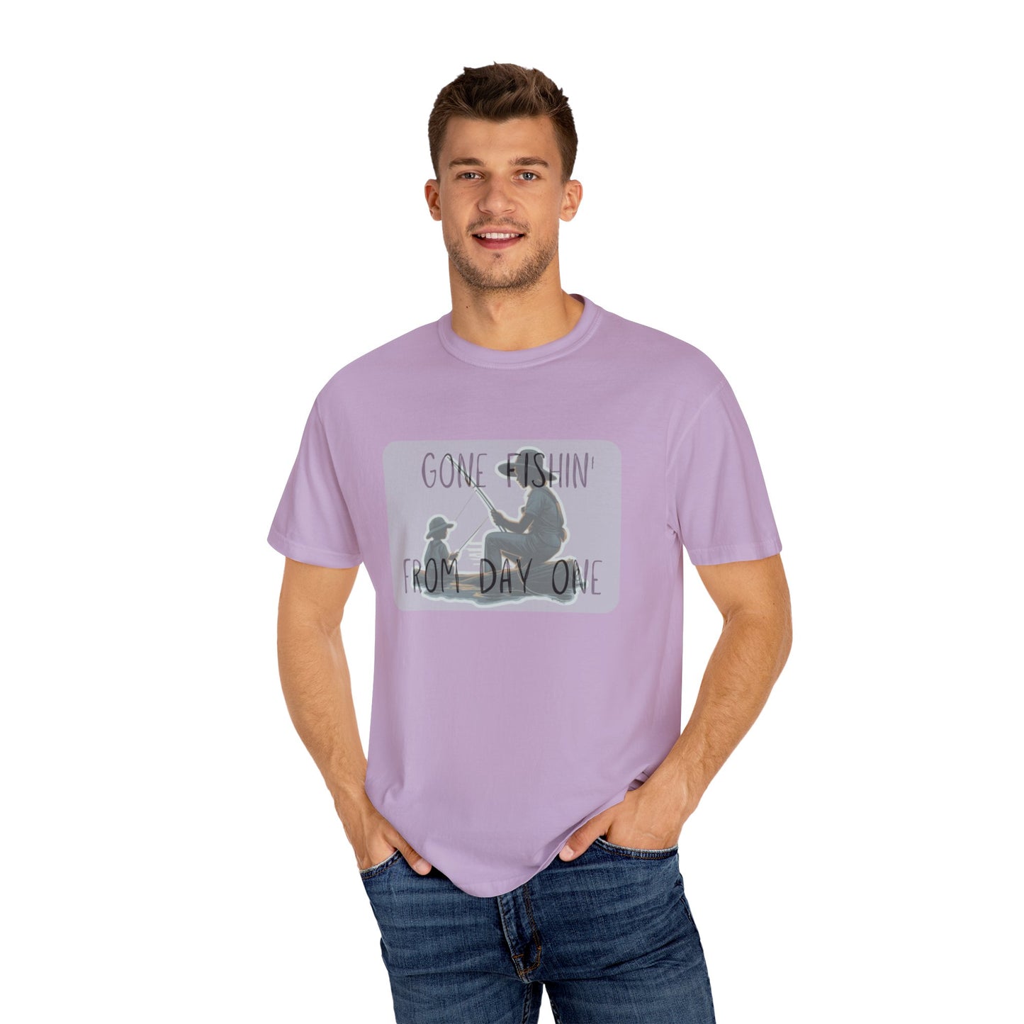 Gone Fishing-Dyed T-shirt