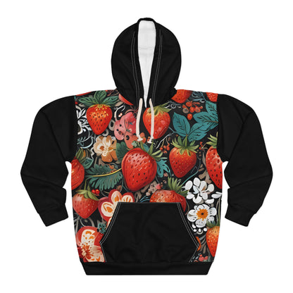 Strawberry Unisex Pullover Hoodie (AOP)