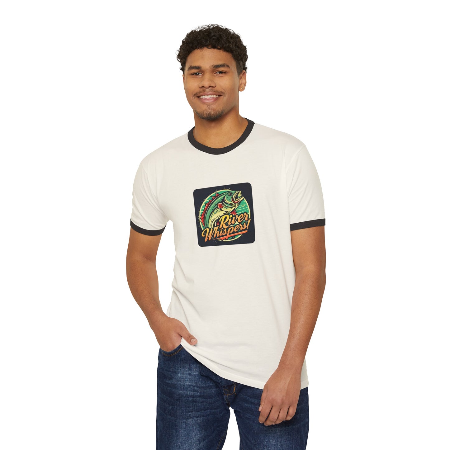 Fishing Cotton Ringer T-Shirt