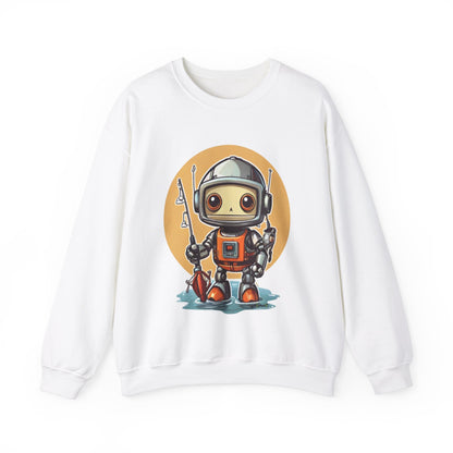 Fishing Robot Unisex Heavy Blend™ Crewneck Sweatshirt