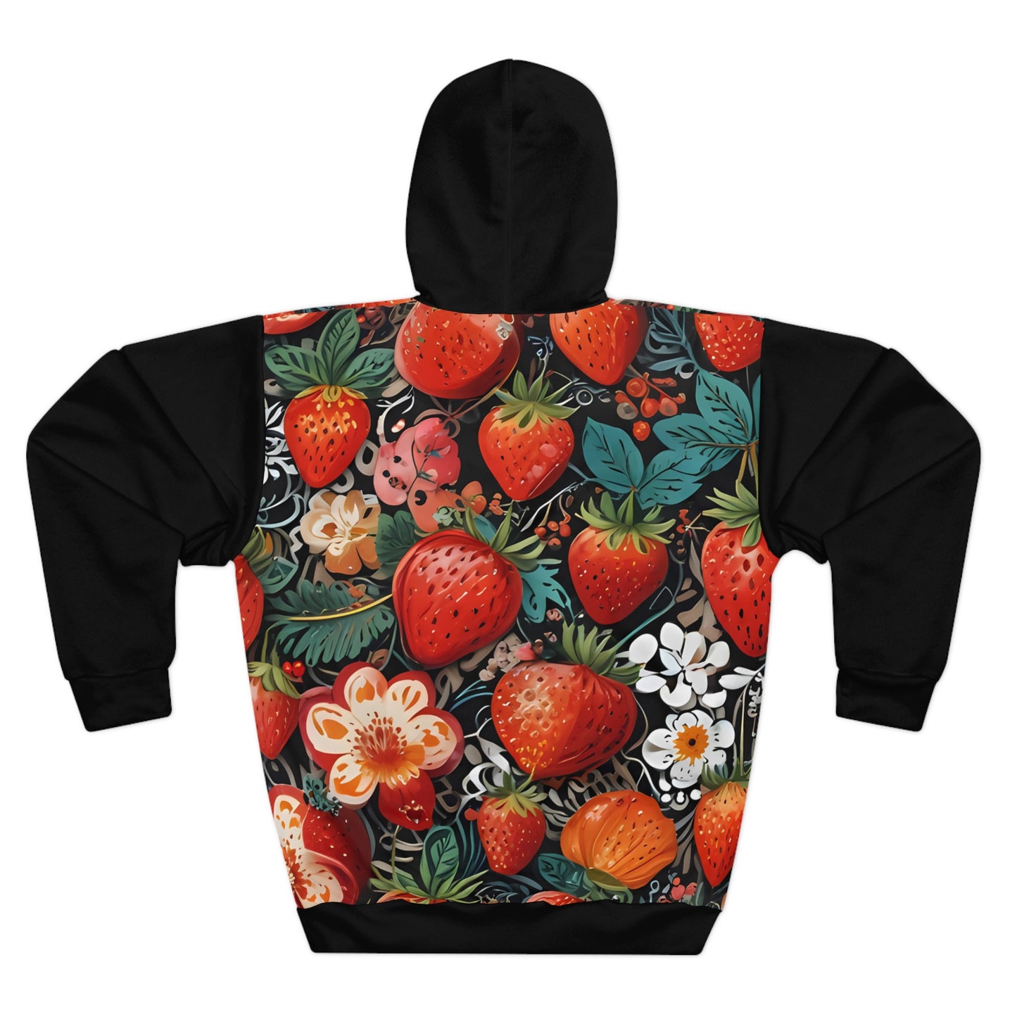 Strawberry Unisex Pullover Hoodie (AOP)