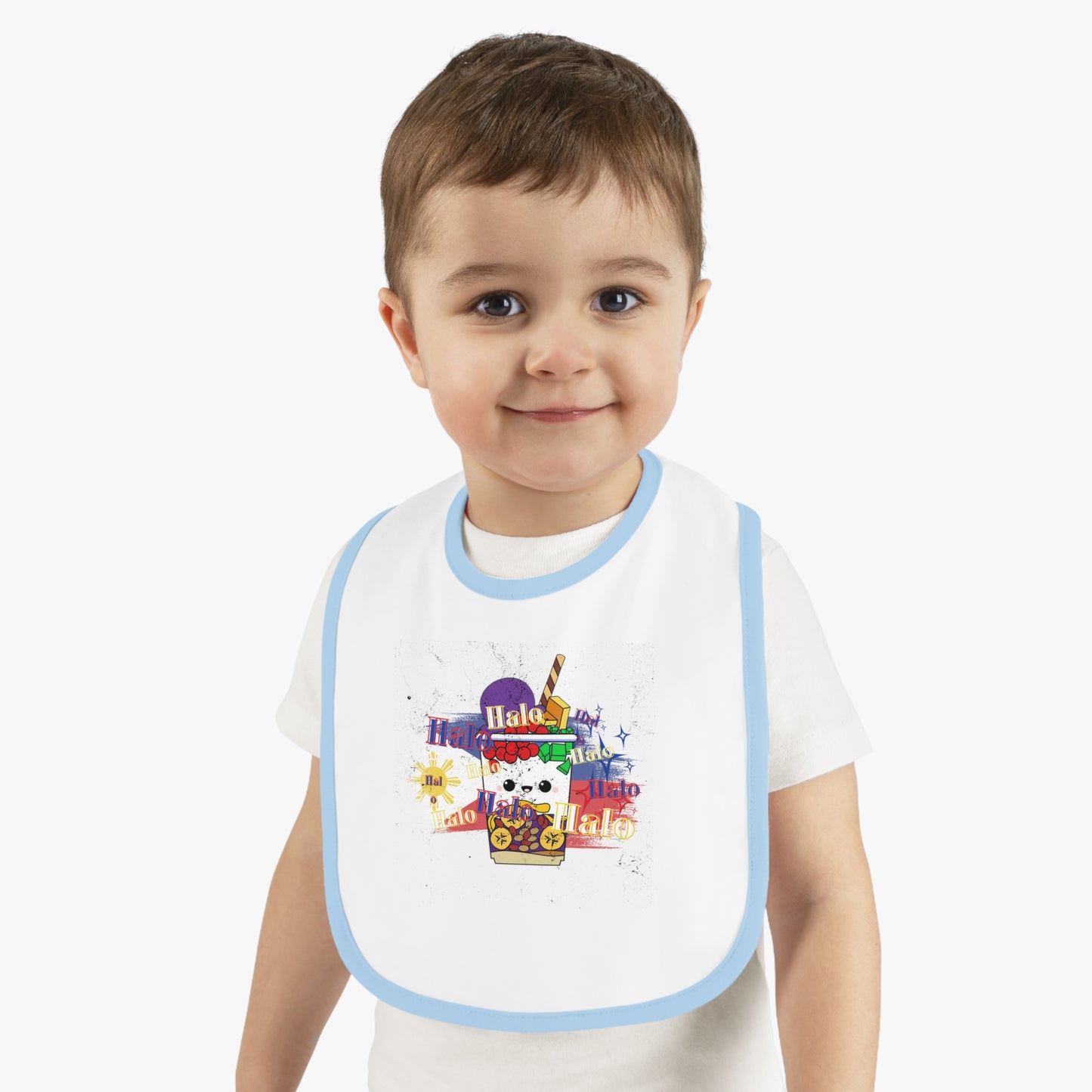 Halo halo baby bib