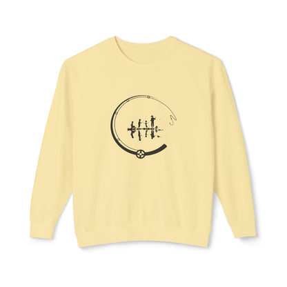 Fishing Unisex Lightweight Crewneck Sweatshirt