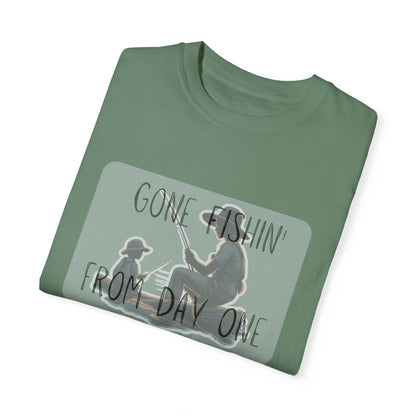 Gone Fishing-Dyed T-shirt