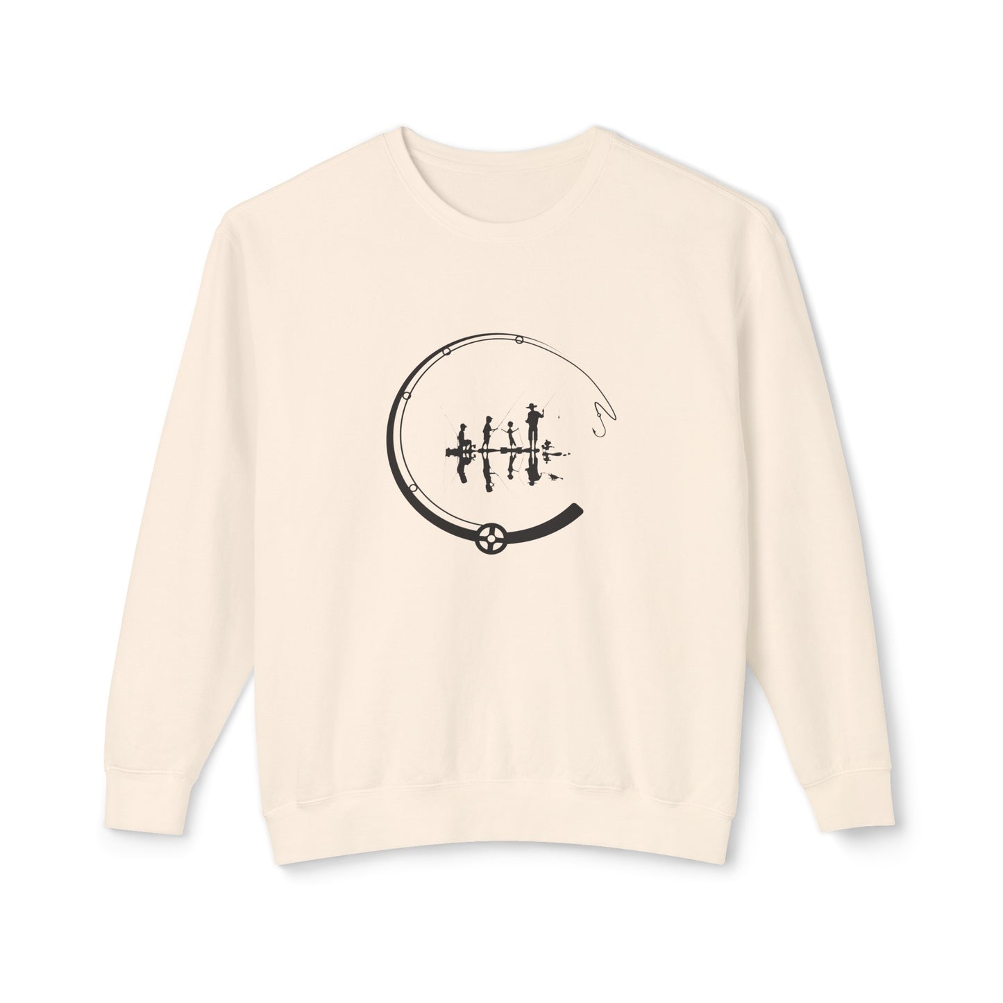 Fishing Unisex Lightweight Crewneck Sweatshirt