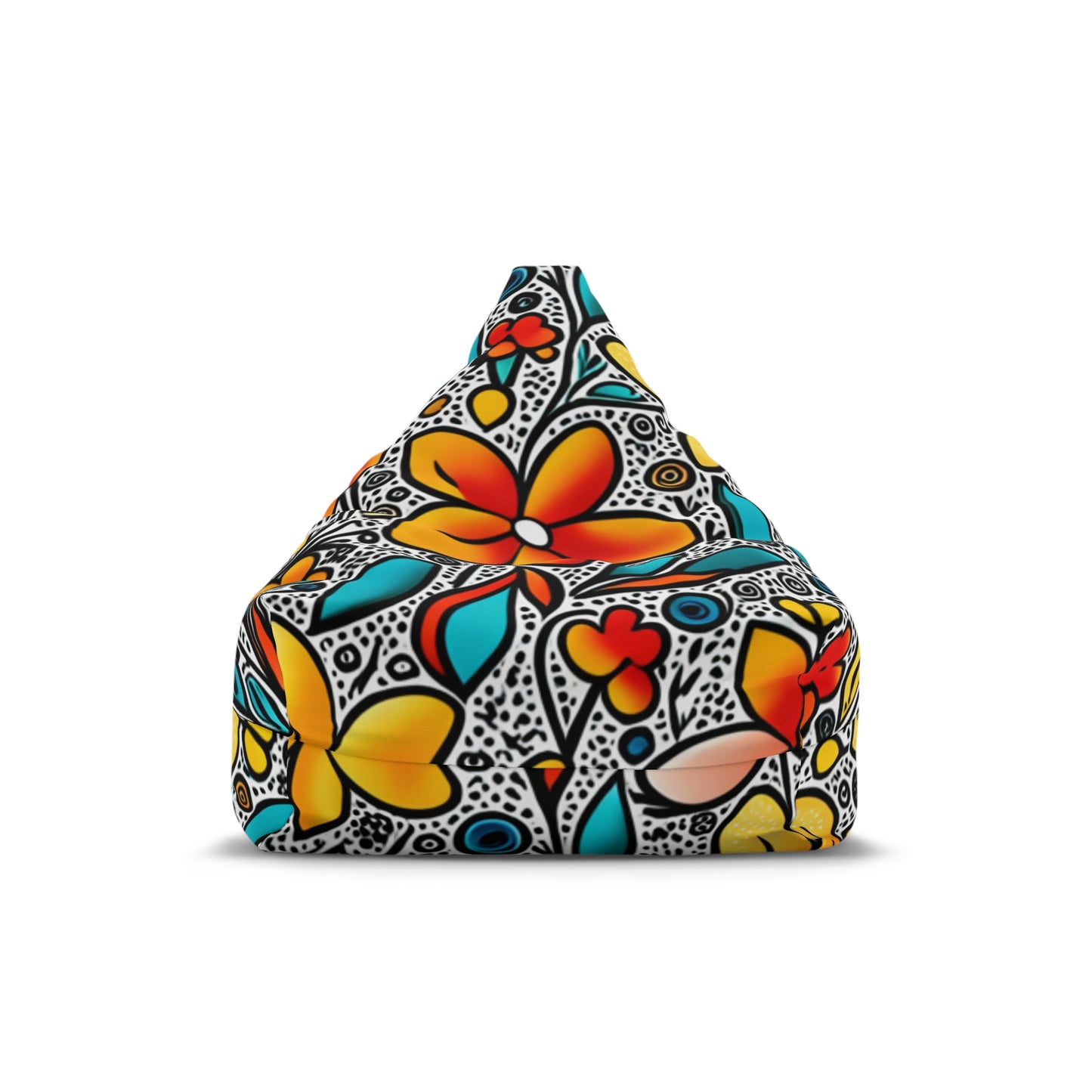 Funky Flowers Bean Bag Chair Cover