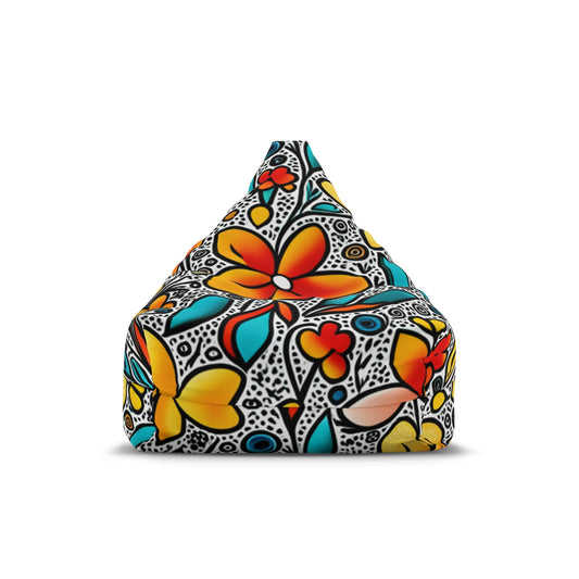 Funky Flowers Bean Bag Chair Cover