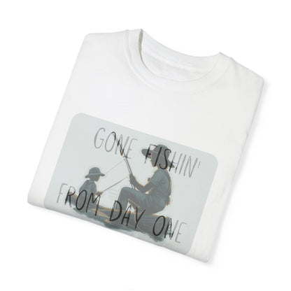 Gone Fishing-Dyed T-shirt