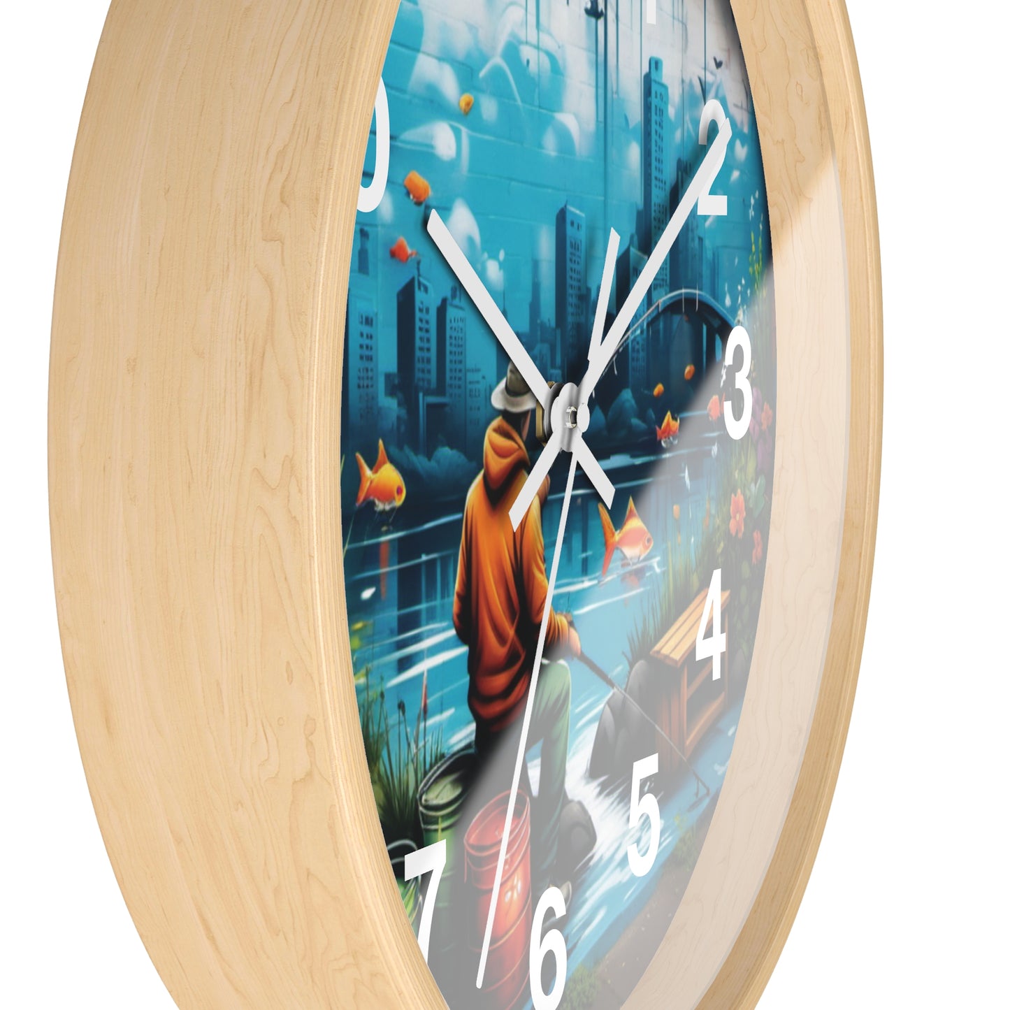 Fishing Wall Clock