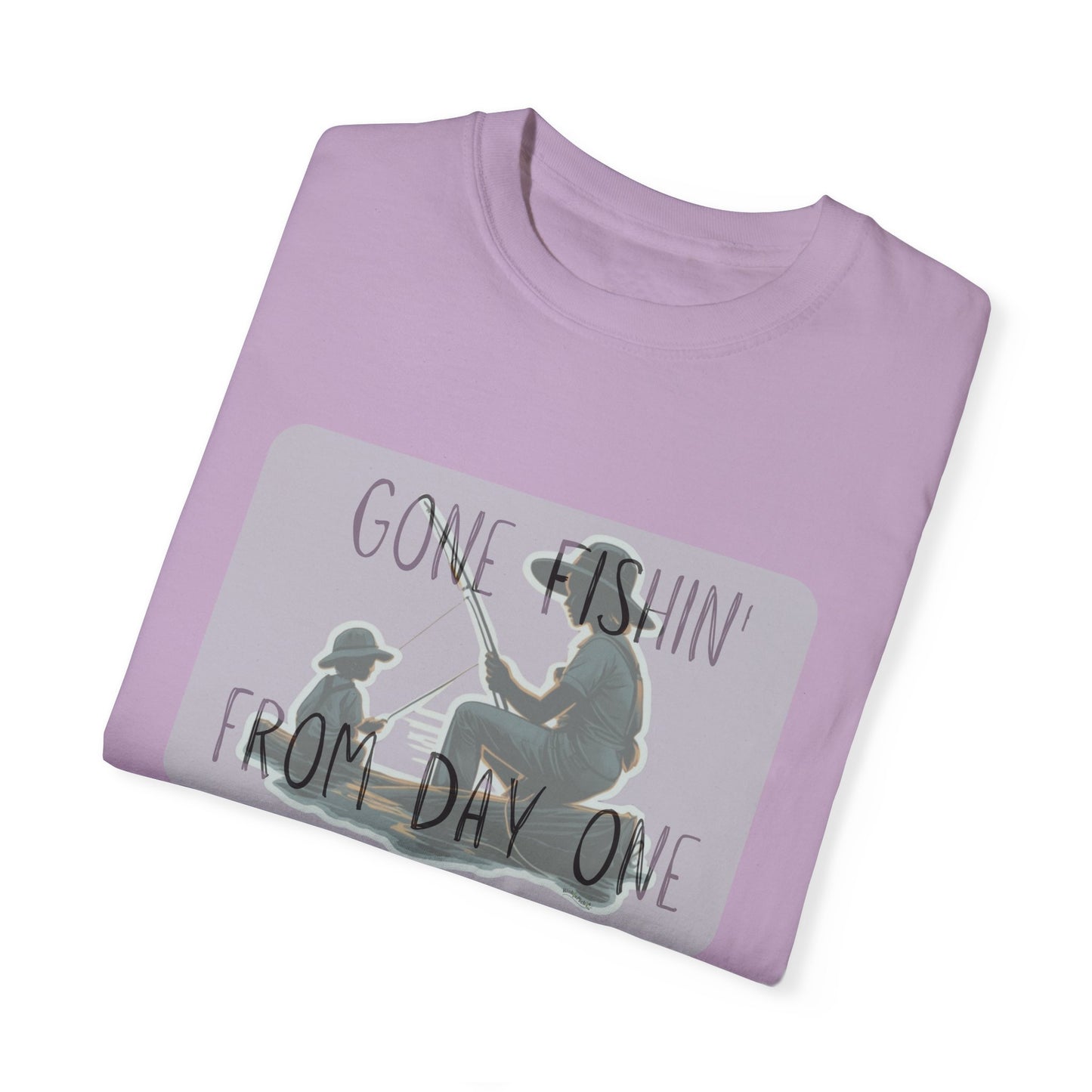 Gone Fishing-Dyed T-shirt