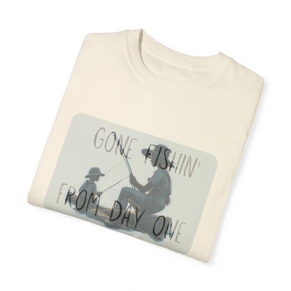 Gone Fishing-Dyed T-shirt