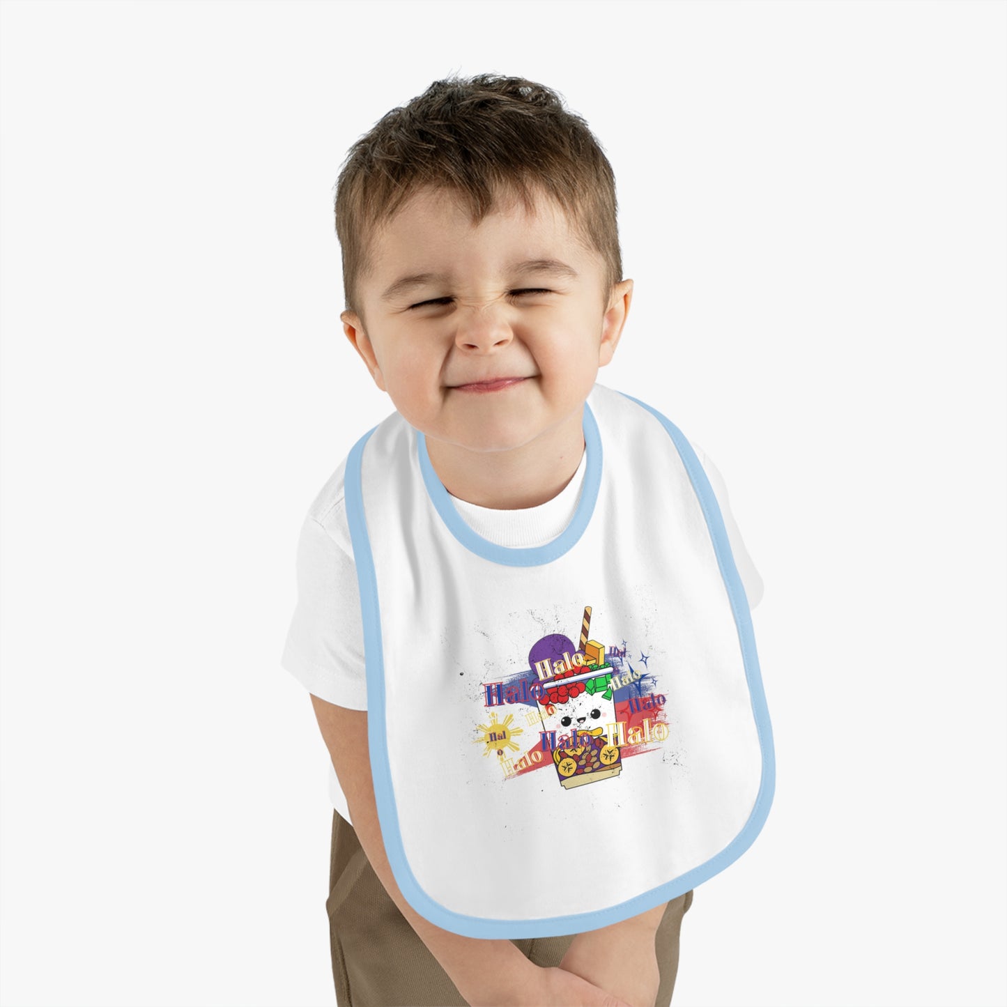 Halo halo baby bib