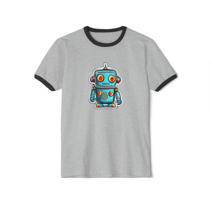 Robot Unisex Cotton Ringer T-Shirt