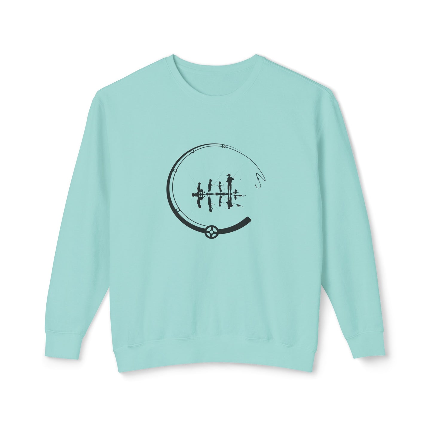 Fishing Unisex Lightweight Crewneck Sweatshirt