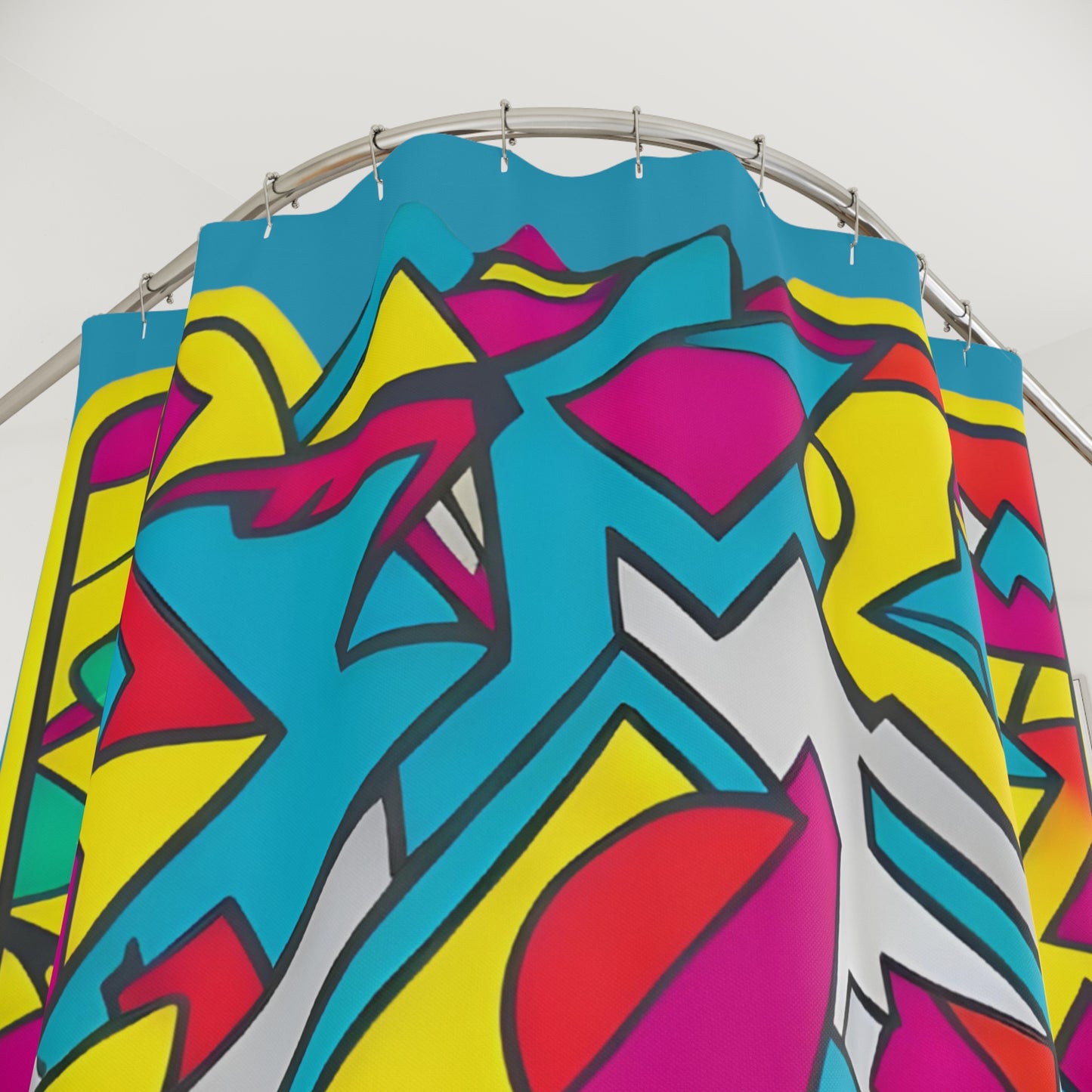 Colourful Polyester Shower Curtain