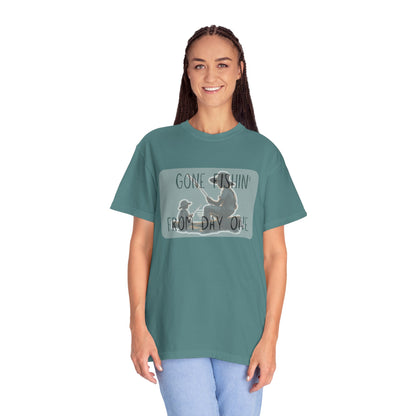 Gone Fishing-Dyed T-shirt