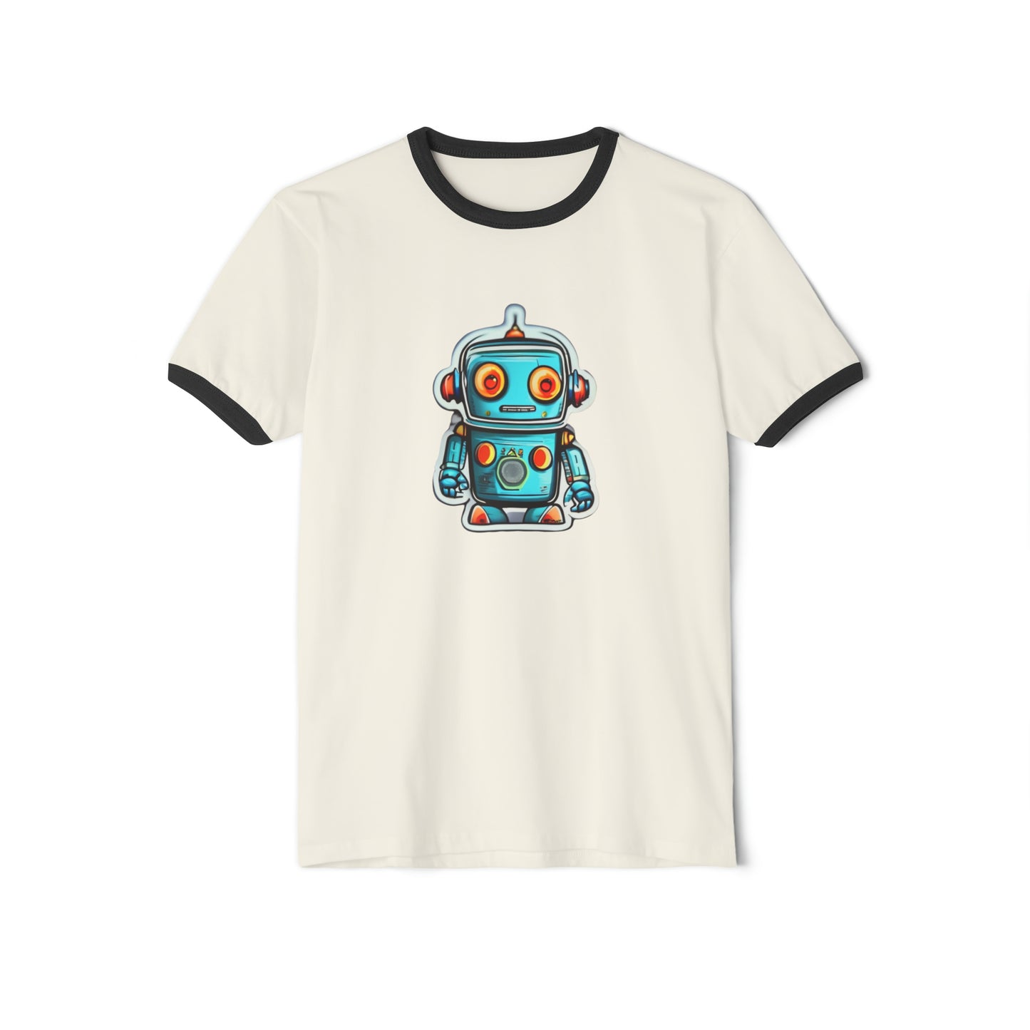 Robot Unisex Cotton Ringer T-Shirt