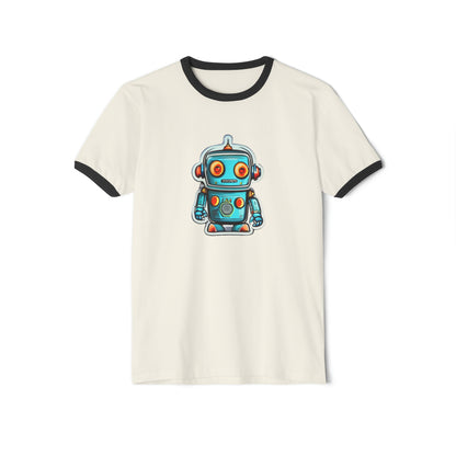 Robot Unisex Cotton Ringer T-Shirt