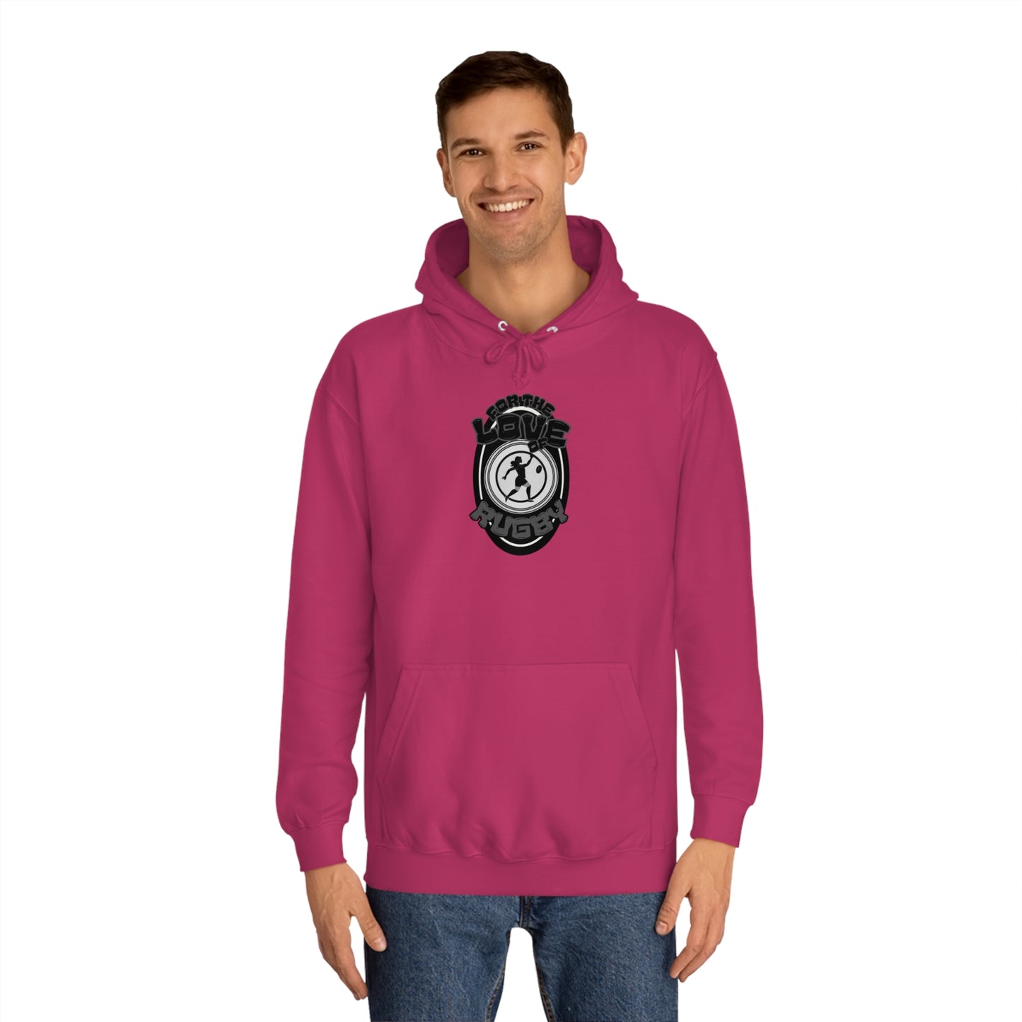 For the love of rugby Unisex College Hoodie