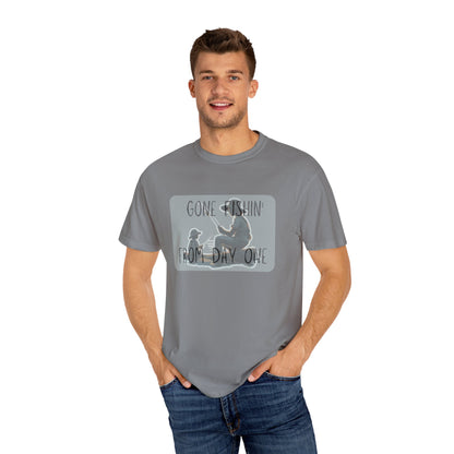 Gone Fishing-Dyed T-shirt