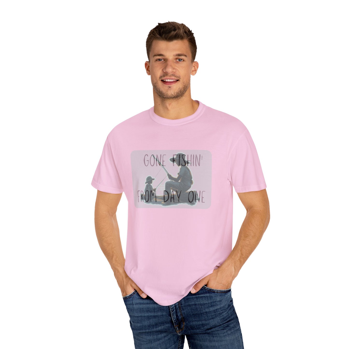 Gone Fishing-Dyed T-shirt