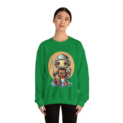 Fishing Robot Unisex Heavy Blend™ Crewneck Sweatshirt