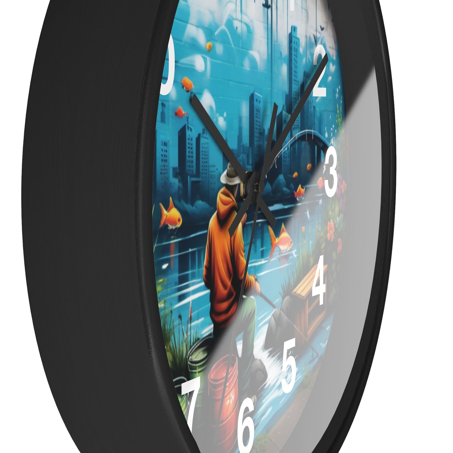 Fishing Wall Clock