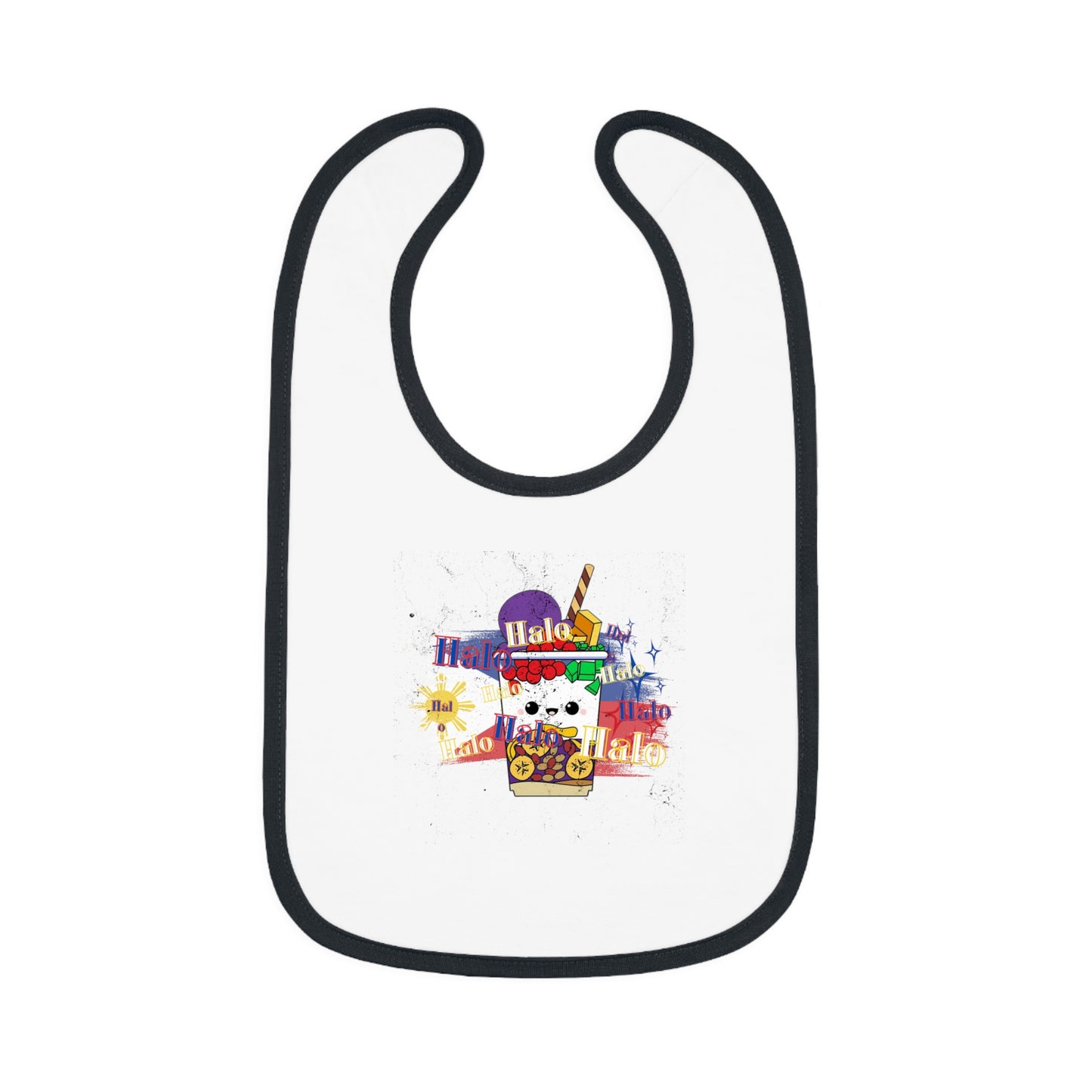 Halo halo baby bib