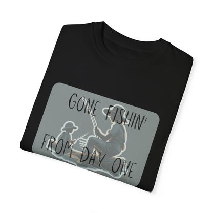 Gone Fishing-Dyed T-shirt