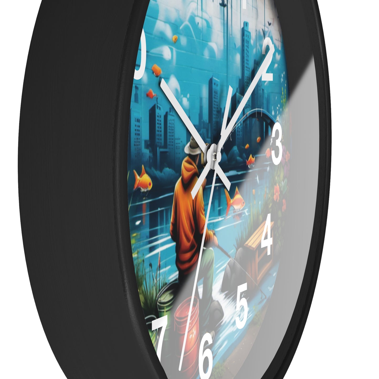 Fishing Wall Clock