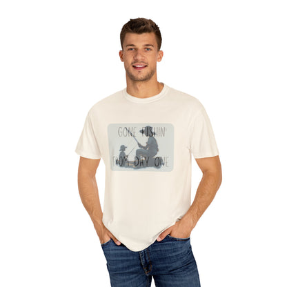 Gone Fishing-Dyed T-shirt