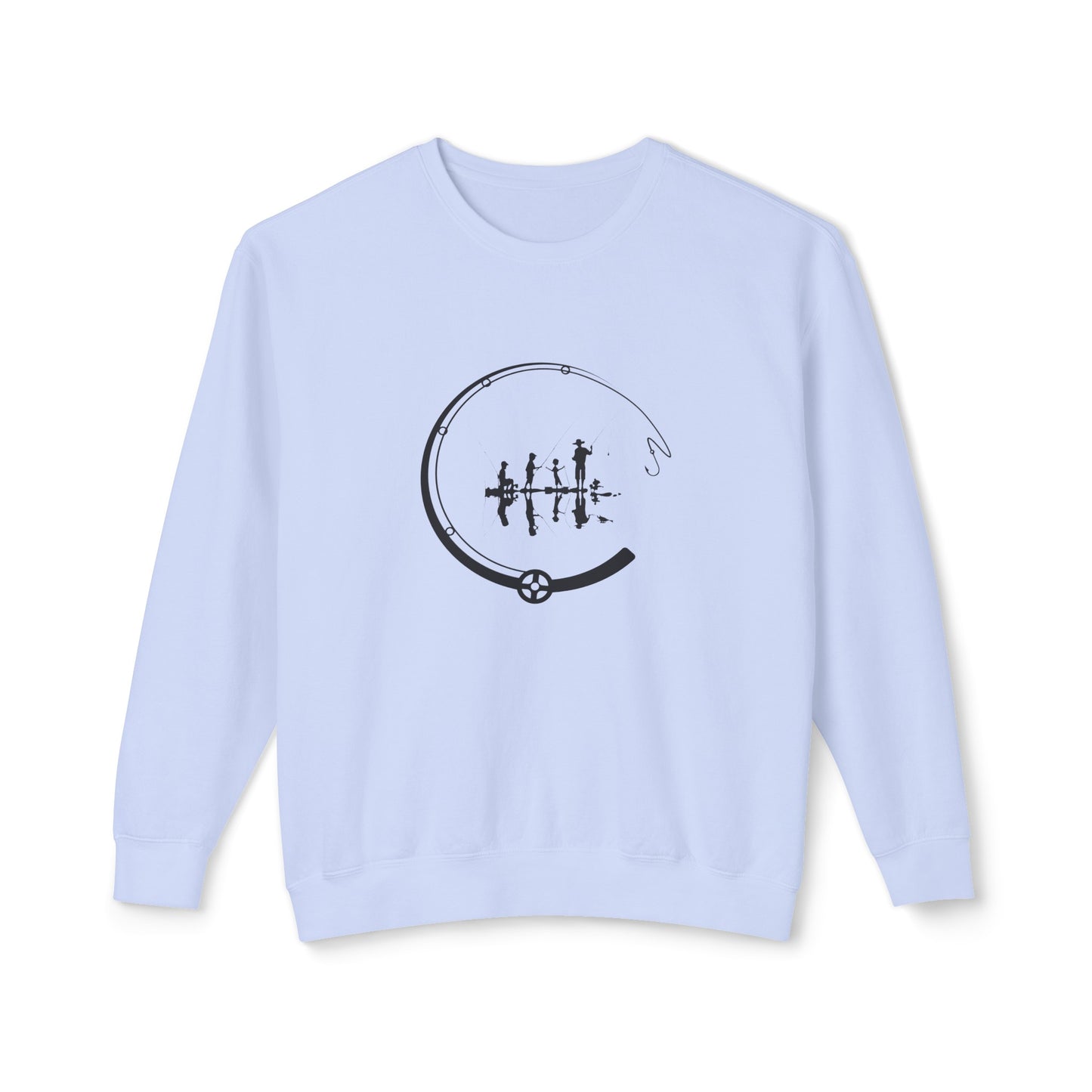 Fishing Unisex Lightweight Crewneck Sweatshirt