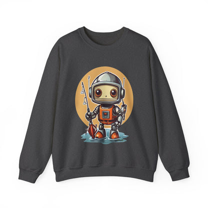 Fishing Robot Unisex Heavy Blend™ Crewneck Sweatshirt