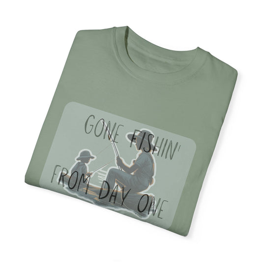 Gone Fishing-Dyed T-shirt